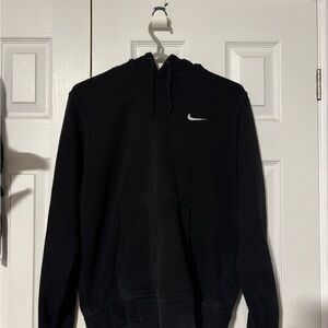 Nike women's Black Hoodie with White Logo